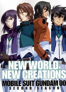 Kidou Senshi Gundam 00 Second Season promotional cover artwork
