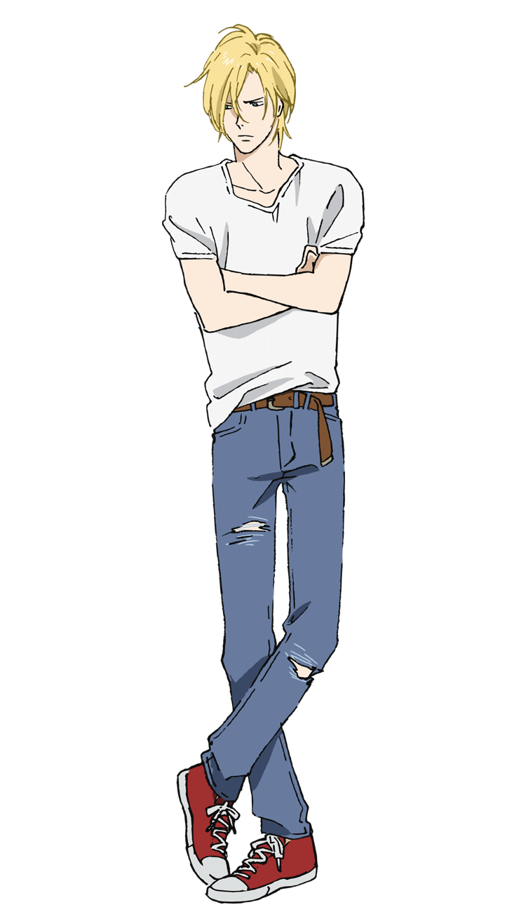 Ash Lynx official anime character profile illustration