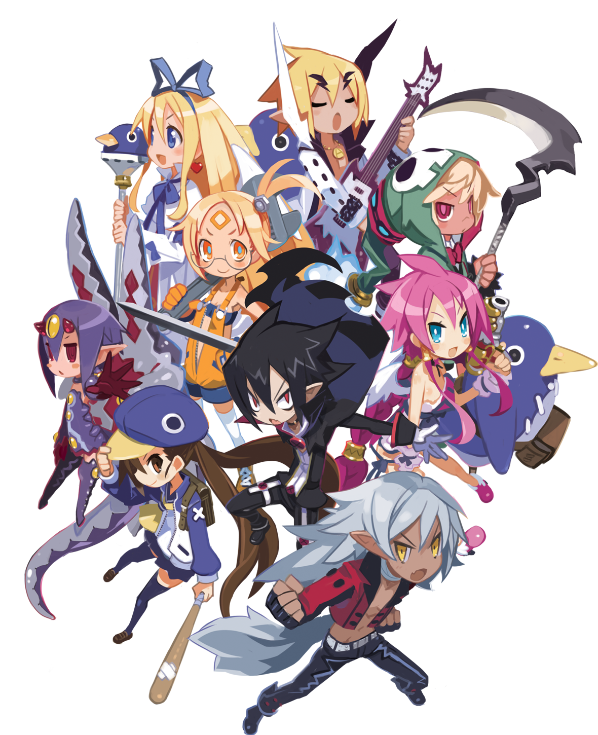 Disgaea 4 Complete+ ensemble key visual