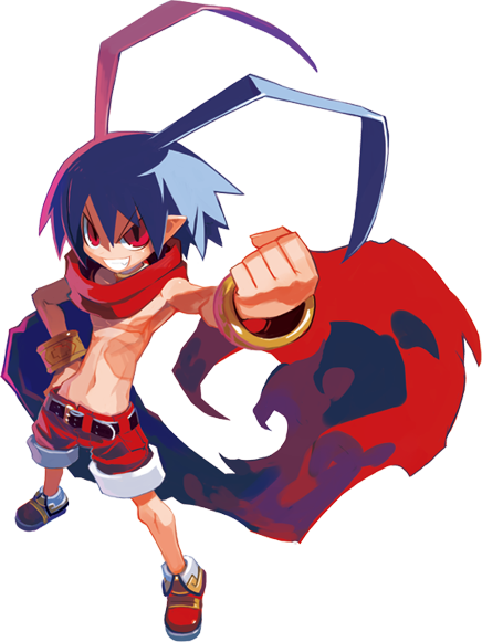 Laharl character illustration from Disgaea 1 Complete
